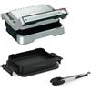 Moulinex Optigrill 4in1 Griglia con Pinza, Barbecue e Forno, GI776D