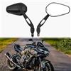 DREAMIZER Specchietti Retrovisori Moto Omologati, Specchietto Pieghevole Moto M10 Filettatura Destrorsa, Compatibile con Dirt Bike Scooter Moped Cruiser ATV Custom