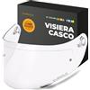 Everalo Visiera per Casco AGV K1 - K1s - K3sv - K5 - K5s - GT2 | Compatibile anche con S4sv - Horizon - Skyline - Strada - Stealth sv - Compact, Lente di Ricambio