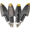 EXLECO 4Pcs M10 Moto Indicatori di Direzione LED 12V 14LEDs Frecce Moto, Universali Frecce Lampada Impermeabile Indicatori Segnale Luce Impermeabile IP65, per la Maggior Parte Motocicletta Scooter
