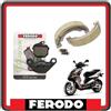 GSC RICAMBI SRL KIT PASTIGLIE PASTICCHE ANTERIORI E GANASCE FRENO FRENI POSTERIORI FERODO COMPATIBILI PER PIAGGIO NRG 50 POWER DT DAL 2005 AL 2007 FDB313 - FSB938