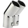 YUONUO Terminale Scarico Per VW Per Golf 4 Per Bora Per Jetta 1998-2004 Auto Tubo Scarico Tubo Scarico Doppio Tubi Scarico In Acciaio Inox Silenziatore Consigli Exhaust Tail Pipes
