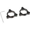 non-brand Coppia Di Regolatori Di Precarico Forcella Anodizzata Esagonale Anteriore Per Moto CNC 22mm Per HONDA CBR 929RR CBR1000RR CBR 600RR CBR 954RR - Nero