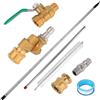 Diegimr 7pz Kit di Bacchette per la Pulizia del Radiatore, Strumentola Pulizia del Radiatore da 101 cm con 6 Ugelli Spray per la Pulizias Attrezzature Pesanti e Auto