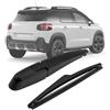 JinsenTGG Braccio e Spazzola Tergilunotto Posteriore Compatibile con Citroen C3 Aircross II A88 2017-2024, Braccio Tergicristallo Posteriore Gomma, Kit Spazzole Tergicristallo Impermeabile YQ00056380/YQ00056480
