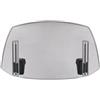 Generico Parabrezza Moto Spoiler Di Estensione |30cm Cupolino Spoiler Parabrezza | Deflettori Anteriori Antivento Antirumore | Estensione Regolabile Grigia Trasparente 30x19cm Per Moto, Scooter, ATV, Viaggi