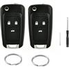 Copiel 2 Pezzi 3 Tasti Guscio Chiave Auto Compatibile con O-pel Insignia Astra J Adam Zafira Tourer C Mokka Meriva Movano Chevy Corsa E Cascada Karl Vauxhall Custodia Chiave Ricambio Chiave Cover
