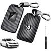 Swiftctrl Cover Chiave 4 Pulsanti in Fibra di Carbonio per Re-nault Koleos Kadjar Talisman Captur Espace Clio Megane 2016-2025 - Protezione Antigraffio e Antiurto, Vestibilità Precisa per Chiavi Re-nault