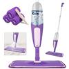 SEVENMAX Mocio Lavapavimenti a Spruzzo, SEVENMAX Spray Floor Mop Mocio Lavapavimenti con Bottiglia Ricaricabile da 550ML e 3 Panni Lavabili per la Pulizia di legno, Laminato, Legno, Ceramica Pavimenti