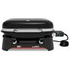 Weber Lumin Barbecue Elettrico/Fino a 315 °C, con termometro nel Coperchio, Griglie in ghisa Smaltata in Porcellana, Superficie di Cottura 33 × 49 cm, Nero (1502045)