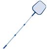 New Plast 0863 - Retino con manico telescopio per Piscina, in alluminio, 27x70x12 cm