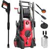 Megashopitalia Idropulitrice Alta Pressione 180 Bar 5 In 1 2400W con Accessori Completi e Serbatoio Sapone Integrato