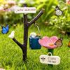 GTCIXEQ Stazione abbeveratoio a Forma di Fiore per Giardino, Punto Acqua Esterno per impollinatori, Paletto Decorativo per Giardino Balcone terrazza