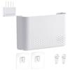 ARCPNRT Porta WiFi da Paretef, Scatola per Router Montata a Muro, 30 x 22 x 6,5 CM, Scatola TV Cavo Nascondere Mensola Parete, Organizer per Cavi, per Decorazione da Parete, Decorazione della Casa, Bianco