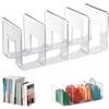 Funklu Divisori per Mensole in Plastica, Organizzatore di Borse per Armadio,Guardaroba Trasparente Divisori per Essere Utilizzato Come Armadio, Libreria, Cucina e Bagno(32 * 15 * 13cm)