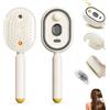 JADUFHU Pettine Elettrico Spray con Cuscino d'Aria e Massaggio Ricaricabile Beige