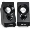 VulTech SP-320N Casse Acustiche 2.0 Autoalimentate USB 2.0,3W RMS, Nero