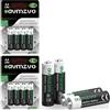 avmzvo Batterie AA, LR6 1,5 V, 8 pezzi, alcaline, potenza duratura, potente, può essere utilizzato per giocattoli, sveglie e altri dispositivi elettronici【10 anni di garanzia】