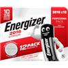 Energizer 12 Batterie Energizer a Bottone 2016 Litio Pile CR2016 3V Lunga Durata
