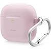 elago Cover in Silicone per AirPods 4 | Moschettone Incluso, Supporta la Ricarica Wireless, Protezione Completa (Lavanda)