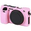 Easy Hood Custodia per Fotocamera Sony Alpha 6000,Antigraffio,Rosa