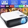 HOPVISION Proiettore 9500Lumen 4K Supportato, Mini Portatile Bluetooth Full HD 1080P, Videoproiettore Home Cinema Compatibile Con Smartphone/HDMI/USB/Laptop/Fire Stick/PS5