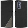 SONWO Cover per Realme GT Master Edition, Flip Caso in PU Pelle Case Cover Custodia con Slot per Schede e Supporto Stand per Realme GT Master Edition, Nero
