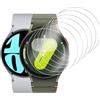 Hianjoo 6-Pack Pellicola Protettiva Compatibile con Samsung Galaxy Watch 7/Watch 6/Watch 5/Watch 4 44mm,Vetro Temperato Compatibile con Garmin Fenix 6X Pro/Fenix 6X【Dimensioni del diametro 40,8mm】