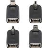 chenyang Confezione da 4 adattatori da USB a mini USB OTG, da mini USB maschio a USB 2.0 femmina, con angolo di 90 gradi, adattatore on-the-go per tastiera/mouse/controller di gioco/splitter/flash