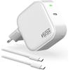VUOHOEG Caricatore USB C 65W Alimentatore GaN con cavo USB-C