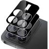 Xunzii 2 Pezzi Pellicola Fotocamera per Xiaomi Poco F8 Pro - [Nero], Durezza 9H Anti-Graffio Vetro Temperato Camera Protezione Lente, HD Senza Bolle Lente Protettiva Film