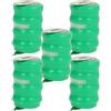 vhbw 5x NiMH Batteria a bottone di ricambio 2 pin tipo V80H 80mAh 4,8V compatibile con batterie compatibile con modellismo, luci solari ecc.