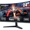 KOORUI 24 Pollici Monitor Gaming Curvo 180Hz MPRT 1ms 24E6CA
