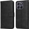 YUXING Cover per Motorola Moto G67/G77/G87, Custodia a Libro in Pelle | Portafoglio, Blocco RFID, Porta Carte e Tasca Contanti, Chiusura Magnetica, Supporto, Antiurto-Nero