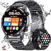 FOXBOX Orologio Smartwatch Uomo, 1.43 Amoled Schermo Smart Watch con Monitor del Sonno, 24/7 Frequenza Cardiaca, SpO2 per Android iOS, 110+ Sports, IP68 Impermeabile, Chiamate Bluetooth, Always on