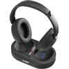 Evodiger Cuffie TV Senza Fili per Anziani, Cuffie TV Wireless con Base di Ricarica Del Trasmettitore, Comode Cuffie Over-Ear, Batteria a Lunga Durata, Facile Controllo del Volume, Ideali per Guardare la TV