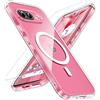 Hensinple Cover Magnetica per Google Pixel 9a con Vetro Temperato, Compatibile con MagSafe, Custodia Pixel 9a Antiurto Resistente ai graffi TPU Bumper Sottile Protettiva Case, Trasparente