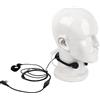 Pdflie uv-5r uv-82 Laringofono Subvocal Walkie Talkie Gola Microfono Vibrazione Collo Auricolare a spirale e Mic uv5r 2 Pin Tactical Military Headset per Baofeng Kenwood uv5r Prosciutto Radio