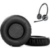 ACCOUTA Cuscinetti auricolari di ricambio Compatibile con Plantronics CS520 CS 520 Cuffia Cuscinetti per cuffie con Premium Pelle proteica e Schiuma Memory