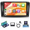 Rimoody 6G+128G 8 Core Android Autoradio per Mercedes Benz ML GL W164 ML350 ML500 GL320 X164 ML280 GL350, 9 Autoradio Senza Fili Carplay Android Auto Mirror Link Bluetooth FM/RDS/EQ/DSP WiFi GPS