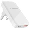 Elexlinco 35W Caricatore USB C, Elexlinco 2 Porte Caricatore USB C da Muro, 35W GaN PD Power Delivery & 18W Quick Charge 3.0, Compatibile con iPhone15/14/13, Galaxy S23/S22, Smartwatch, iPad, Pixel, ecc（Bianco）