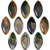 SUPERFINDINGS 10 pz Cabochon In Agata Brasiliana Naturale Cabochon con Occhio di Cavallo Cabochon Chakra Cristalli Cabochon per Avvolgimento di Fili