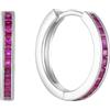Starchenie Orecchini Cerchio Donna Sterlina Argento 925 Zirconia Cubica Pendenti Orecchini Gioielli Regali