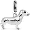 GNOCE Bassotto Charm Bead Argento Sterling Lucido Cucciolo Charm Bead Fit Bracciale/Collana Animali Charm per le donne Ragazze