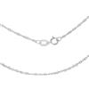 CARISSIMA Collana con Catena Curb Diamantata da 1,2 mm in Oro Bianco 9 ct, Lunghezza 46 cm/18 Pollici