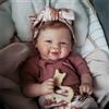 MAIHAO Bambole Reborn Femmina 19 pollici Bambole Reborn Corpo Morbido Tessuto, Originali Sembra un vero Bambino,Dolce Sorriso Ragazza ha dei bellissimi occhi blu