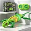VeftBltrem Geco telecomandato - Si arrampica su muri e soffitti, ricaricabile, con occhi a LED, giocattolo robot geco per bambini dai 3 anni in su - Divertente regalo di Halloween per bambini e bambine