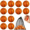 SHOWHEEL 12 Pezzi di Pallina Antistress, Mini Palline Sportive Antistress da Basket | Palline di Schiuma con Sacchetto di Conservazione, Regali Antistress per Adulti