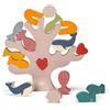 Sevi Balance Corallo (20 pz) Giocattolo in legno educativo per bambini 26x 26,5x2cm taglia Nature Sealove | modello 83145