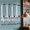 FGXY Dispenser Di Bevande, Portabottiglie Da Parete, Dosatore, Bar Accessoire, Il Regalo Perfetto Per Gli Appassionati Di Cocktail(Quattro bocche)